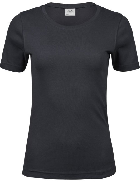 Dámské tričko - Teejays Interlock  - Dark grey L