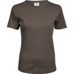 Dámské tričko - Teejays Interlock  - Chocolate XXL