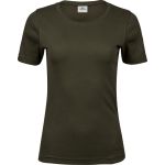 Dámské tričko - Teejays Interlock  - Dark olive XXL