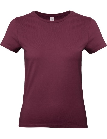 Dámské tričko - B+C E190 - Burgundy XS