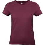 Dámské tričko - B+C E190 - Burgundy M