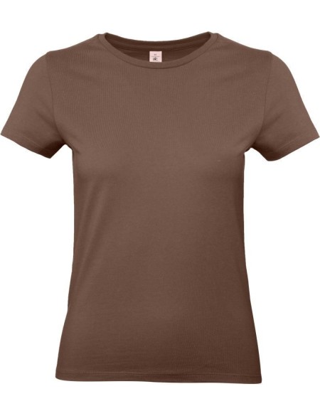 Dámské tričko - B+C E190 - Chocolate L