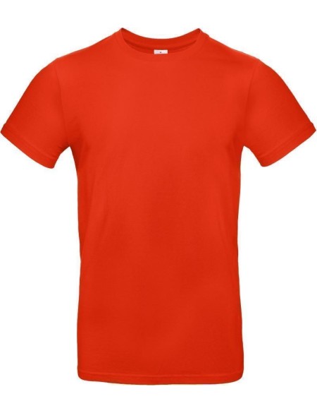 Pánské tričko - B+C E190  - Červená 4XL
