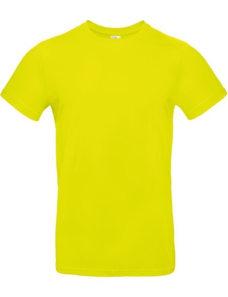 Pánské tričko - B+C E190  - Pixel lime M