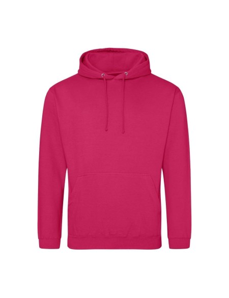Pánská mikina JustHoods  - Hot pink XL