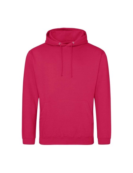 Pánská mikina JustHoods  - Lipstick pink XXL