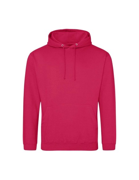 Pánská mikina JustHoods  - Lipstick pink 3XL