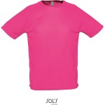 Pánské sportovní tričko SPORTY - Neon pink XS