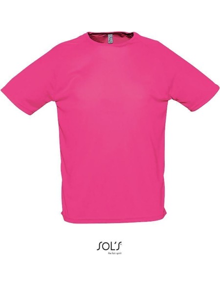 Pánské sportovní tričko SPORTY - Neon pink L
