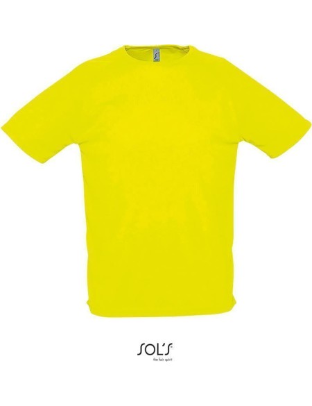 Pánské sportovní tričko SPORTY - Neon yellow L