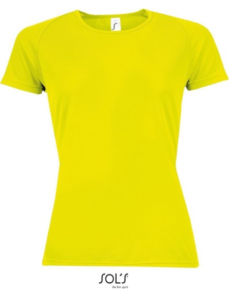 Dámské sportovní tričko SPORTY - neon yellow XS