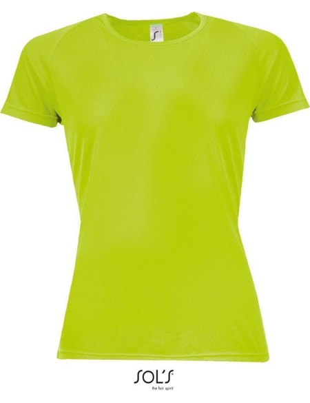 Dámské sportovní tričko SPORTY - neon green XL