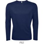 Pánské sportovní tričko SPORTY s dlouhým rukávem - French navy S