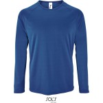 Pánské sportovní tričko SPORTY s dlouhým rukávem - Royal blue XXL