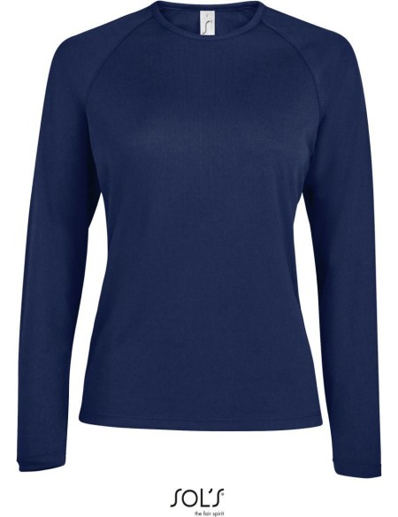Dámské sportovní tričko SPORTY s dlouhým rukávem - French navy XXL