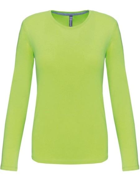 Dámské tričko - Kariban K383 s dlouhým rukávem - Lime XXL