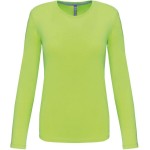 Dámské tričko - Kariban K383 s dlouhým rukávem - Lime 3XL