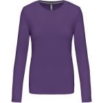 Dámské tričko - Kariban K383 s dlouhým rukávem - Purple XL