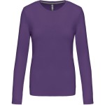 Dámské tričko - Kariban K383 s dlouhým rukávem - Purple 3XL