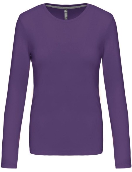 Dámské tričko - Kariban K383 s dlouhým rukávem - Purple 3XL