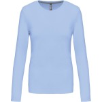 Dámské tričko - Kariban K383 s dlouhým rukávem - Sky blue XXL
