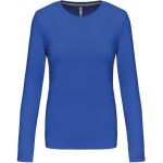 Dámské tričko - Kariban K383 s dlouhým rukávem - Light royal blue 3XL