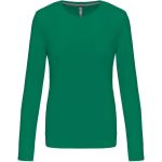 Dámské tričko - Kariban K383 s dlouhým rukávem - Kelly green S
