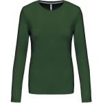Dámské tričko - Kariban K383 s dlouhým rukávem - Forest green  XXL