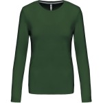 Damen-T-Shirt – Kariban K383 mit langen Ärmeln – Waldgrün S