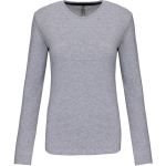 Dámské tričko - Kariban K383 s dlouhým rukávem - Oxford grey M