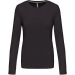 Dámské tričko - Kariban K383 s dlouhým rukávem - Dark grey M