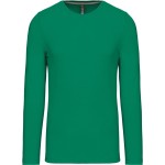 Pánské tričko - Kariban K359 s dlouhým rukávem - Kelly green 3XL