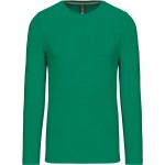 Pánské tričko - Kariban K359 s dlouhým rukávem - Kelly green 4XL