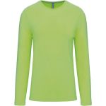 Pánské tričko - Kariban K359 s dlouhým rukávem - Lime 4XL