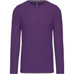 Pánské tričko - Kariban K359 s dlouhým rukávem - Purple L