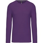 Pánské tričko - Kariban K359 s dlouhým rukávem - Purple L