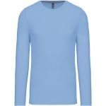 Pánské tričko - Kariban K359 s dlouhým rukávem - Sky blue - Sky blue XXL