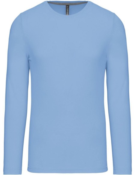 Pánské tričko - Kariban K359 s dlouhým rukávem - Sky blue S