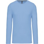 Pánské tričko - Kariban K359 s dlouhým rukávem - Sky blue - Sky blue M