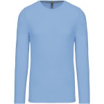 Pánské tričko - Kariban K359 s dlouhým rukávem - Sky blue - Sky blue XXL