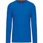 Pánské tričko - Kariban K359 s dlouhým rukávem - Light royal blue 4XL