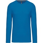 Pánské tričko - Kariban K359 s dlouhým rukávem - Tropical blue L