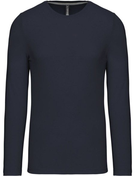 Pánské tričko - Kariban K359 s dlouhým rukávem - Navy XXL