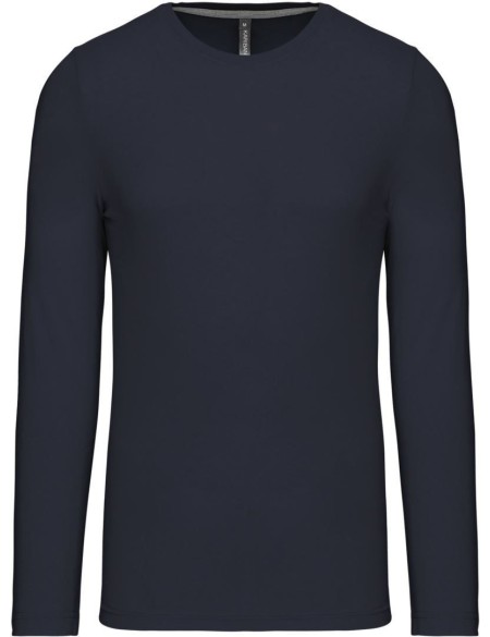 Pánské tričko - Kariban K359 s dlouhým rukávem - Navy 3XL