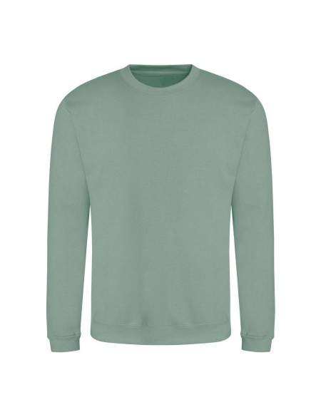 Unisex mikina bez kapuce JustHoods - Dusty green S