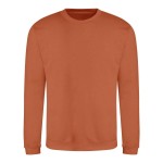 Unisex mikina bez kapuce JustHoods - Ginger biscuit XXL