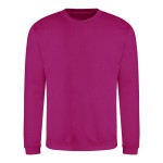 Unisex mikina bez kapuce JustHoods - Festival fuchsia XS