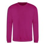 Unisex mikina bez kapuce JustHoods - Festival fuchsia S