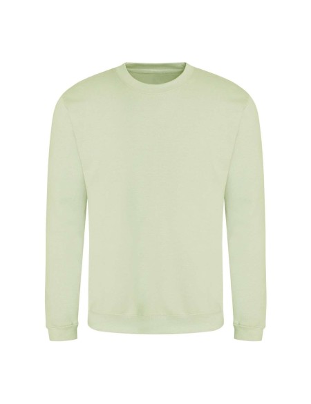 Unisex mikina bez kapuce JustHoods - Pistachio green XS
