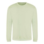 Unisex mikina bez kapuce JustHoods - Pistachio green S